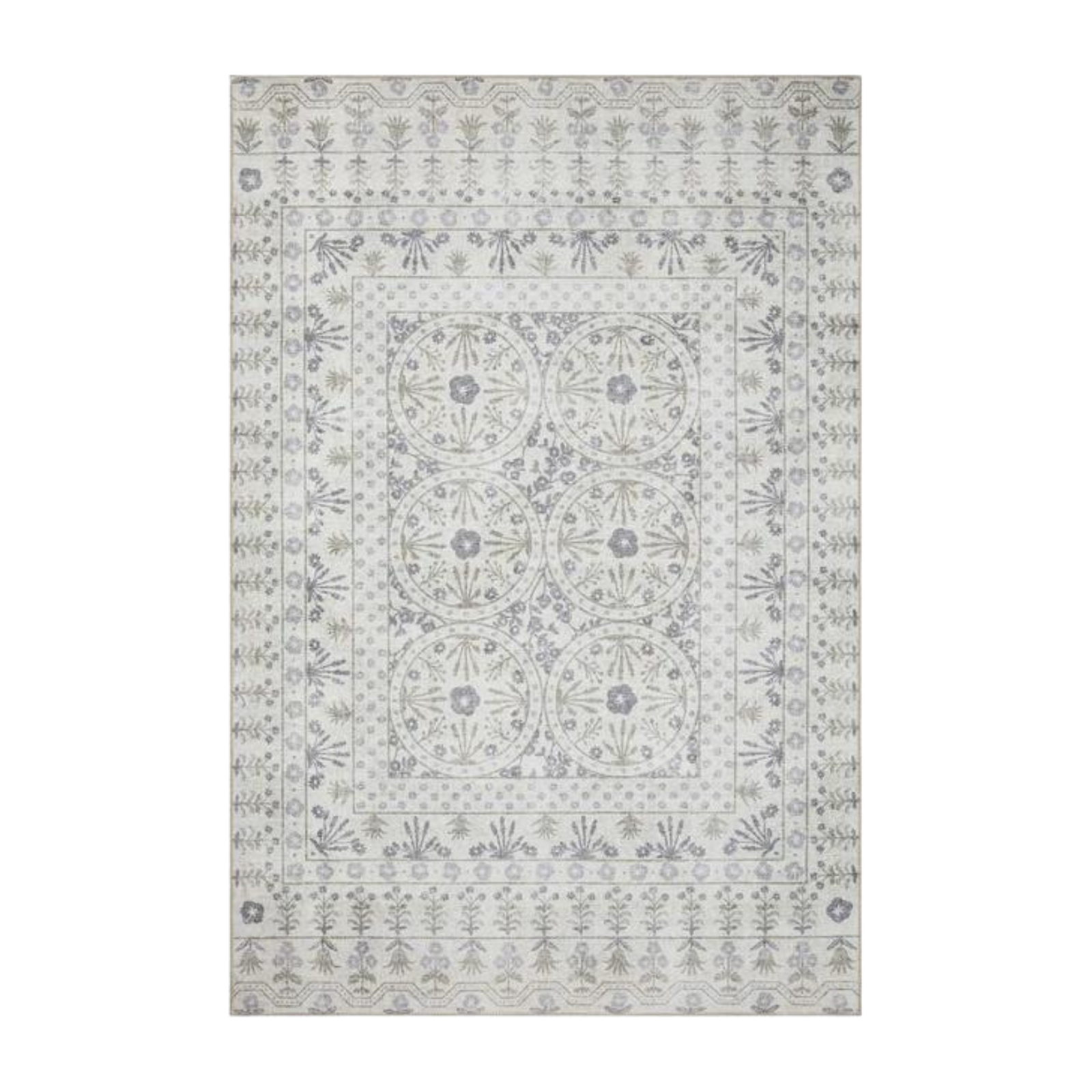 Rifle Paper Co. X Loloi/ Maison Rosette Ivory Rug 3 - RUGS - patterned Loloi