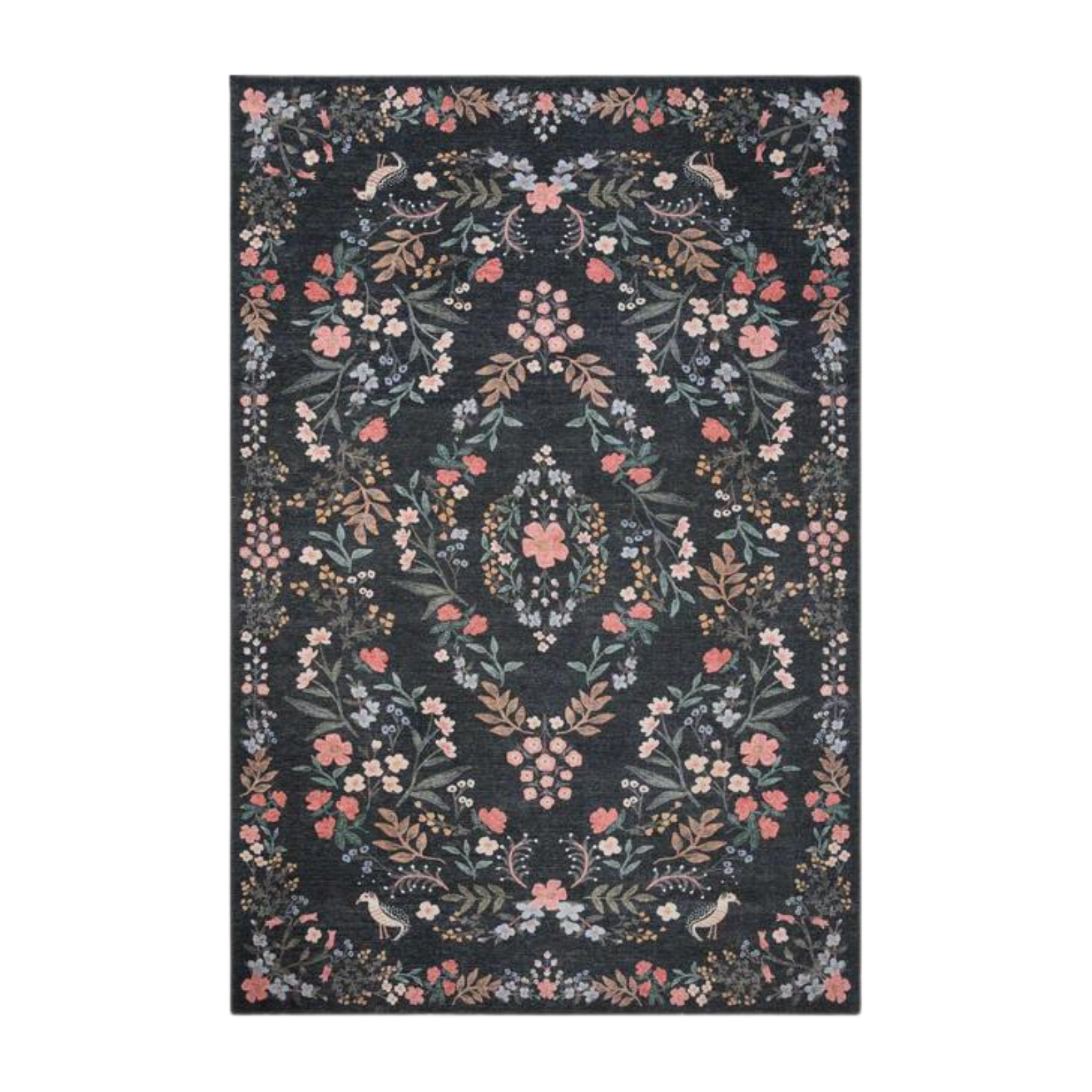 Rifle Paper Co. X Loloi/ Maison Tuileries Black Rug 3 - RUGS - patterned Loloi