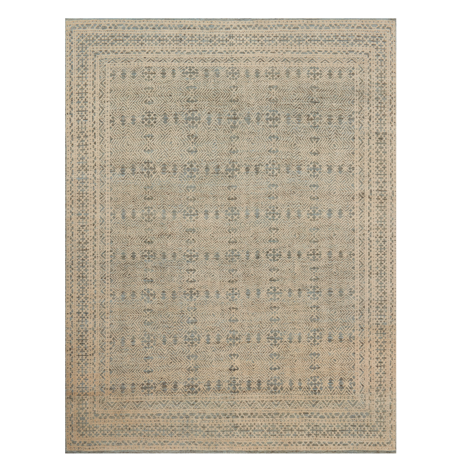 Loloi Origin Blue / Natural Rug 2-RUGS - wool Rug & Weave