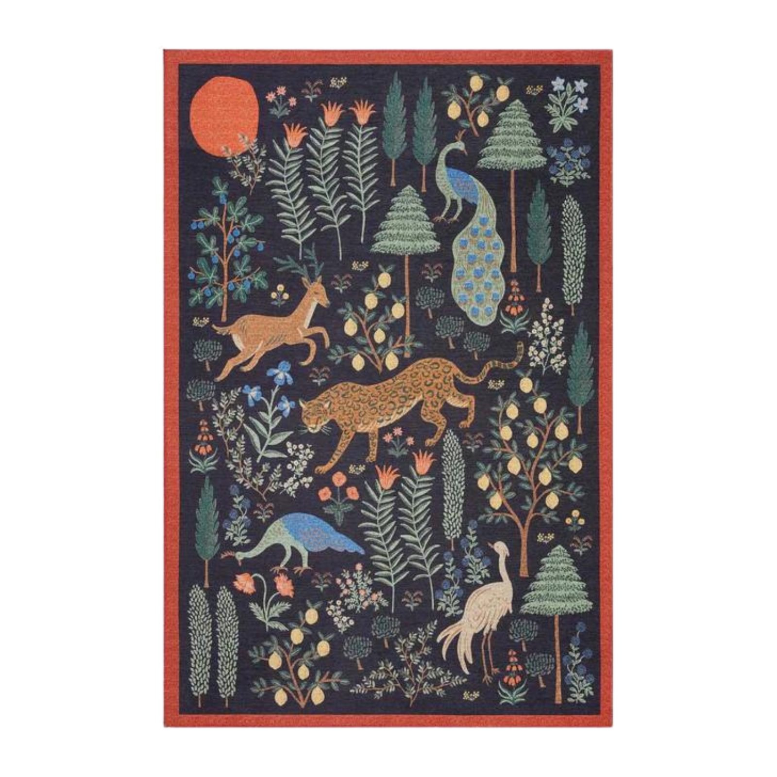 Rifle Paper Co. x Loloi Menagerie Les Fauves Black Rug 3 - RUGS - patterned Loloi