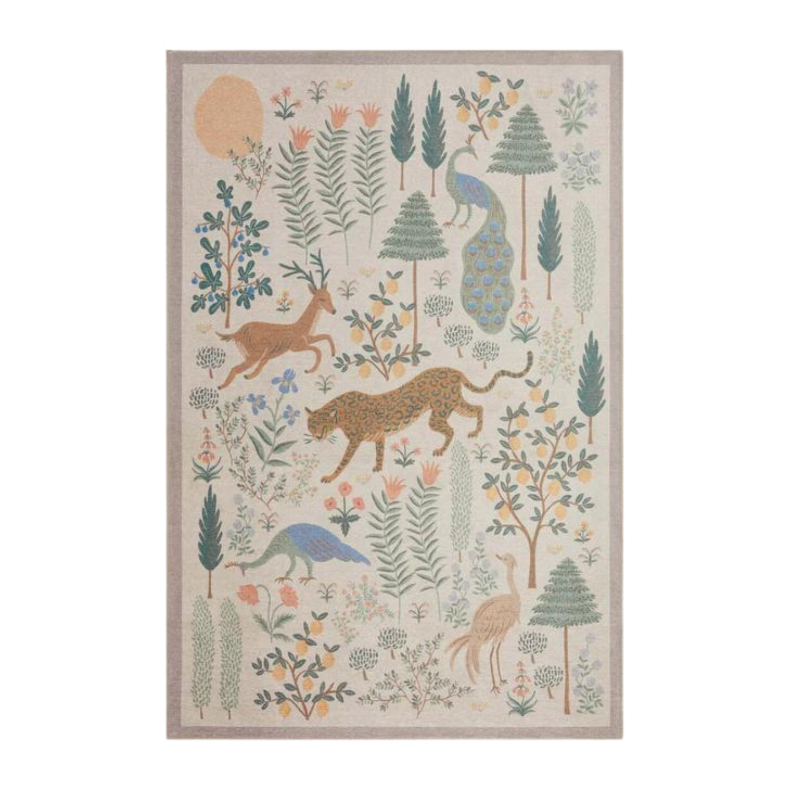 Rifle Paper Co. X Loloi/ Menagerie Les Fauves Cream Rug 3 - RUGS - patterned Loloi