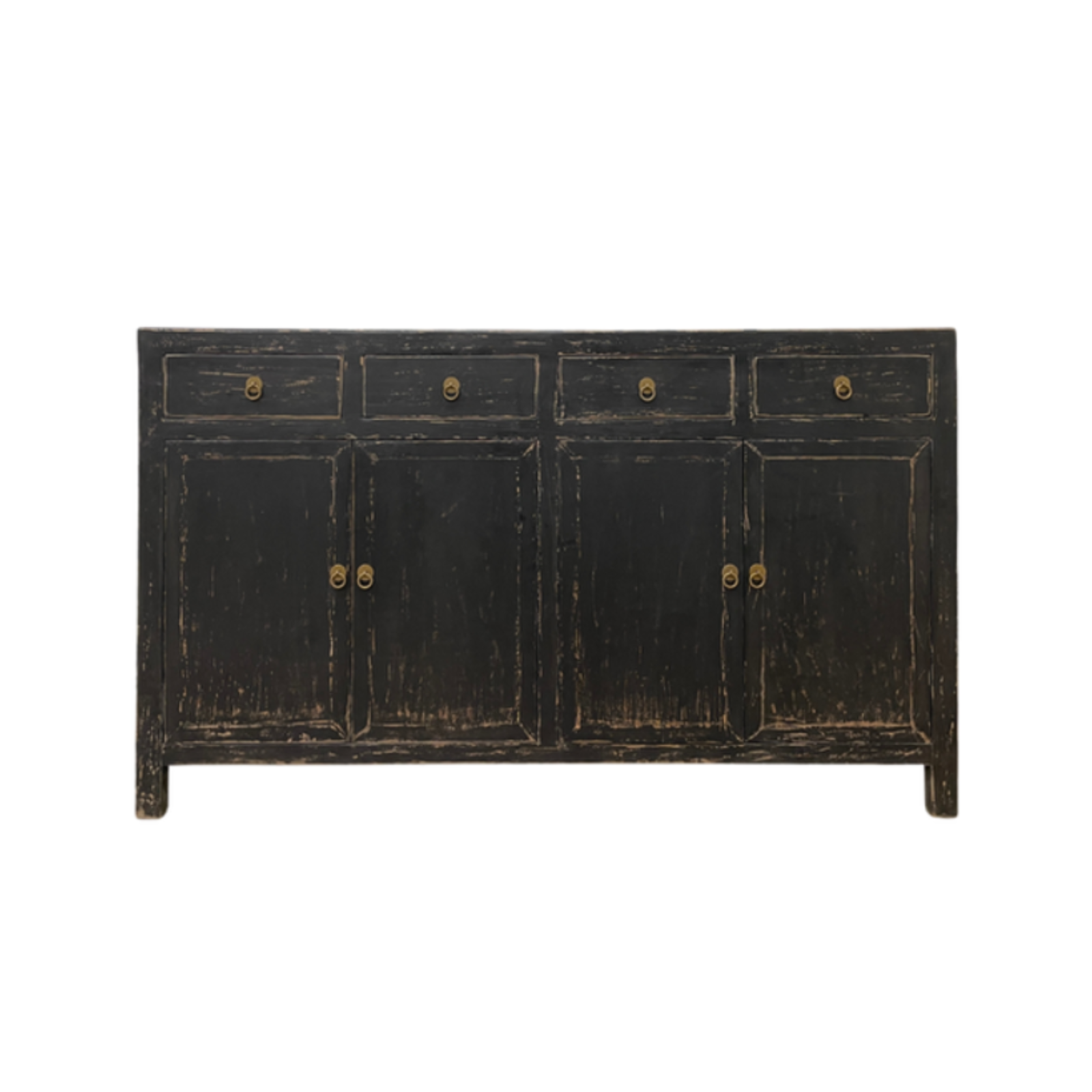 Bobbie Four Door Sideboard - Weathered Black 7 - FURNITURE - sideboard/cabinet Hauer Market