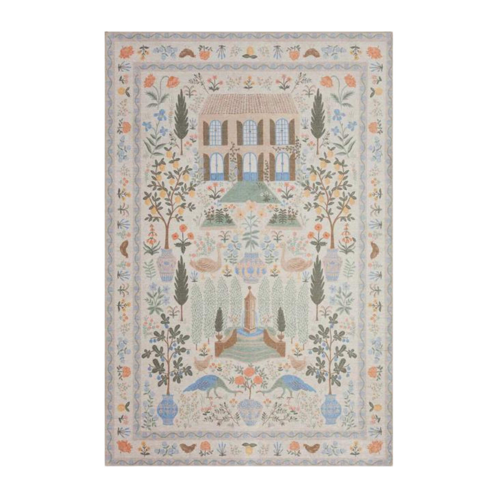 Rifle Paper Co. X Loloi/ Menagerie Camont Cream Rug 3 - RUGS - patterned Loloi