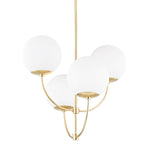 Carrie Chandelier LIGHTING - chandelier Hudson Valley Lighting Aged Brass