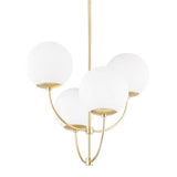 Carrie Chandelier LIGHTING - chandelier Hudson Valley Lighting Aged Brass