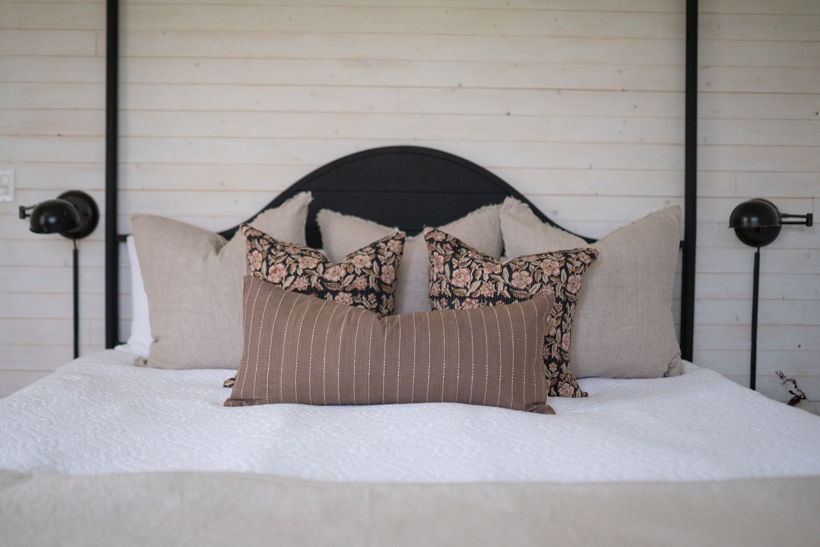 Hazelnut Long Lumbar Pillow Cover 3 - PILLOWS - Thai - cool Rug & Weave Pillows