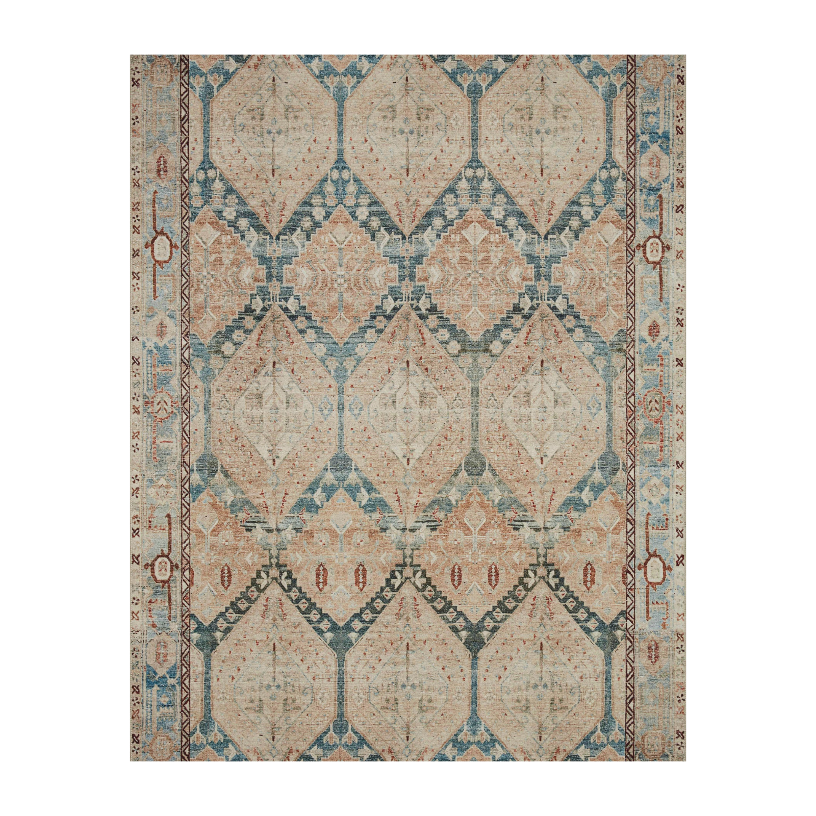 Loloi Lenna Denim / Sand Rug 2 - RUGS - patterned Loloi