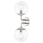 Meadow Double Wall Sconce LIGHTING - sconce Hudson Valley Lighting Polished Nickel