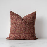 Takata Block Print Pillow Cover 2 - PILLOWS - block print - warm Rug & Weave Pillows 20" x 20"