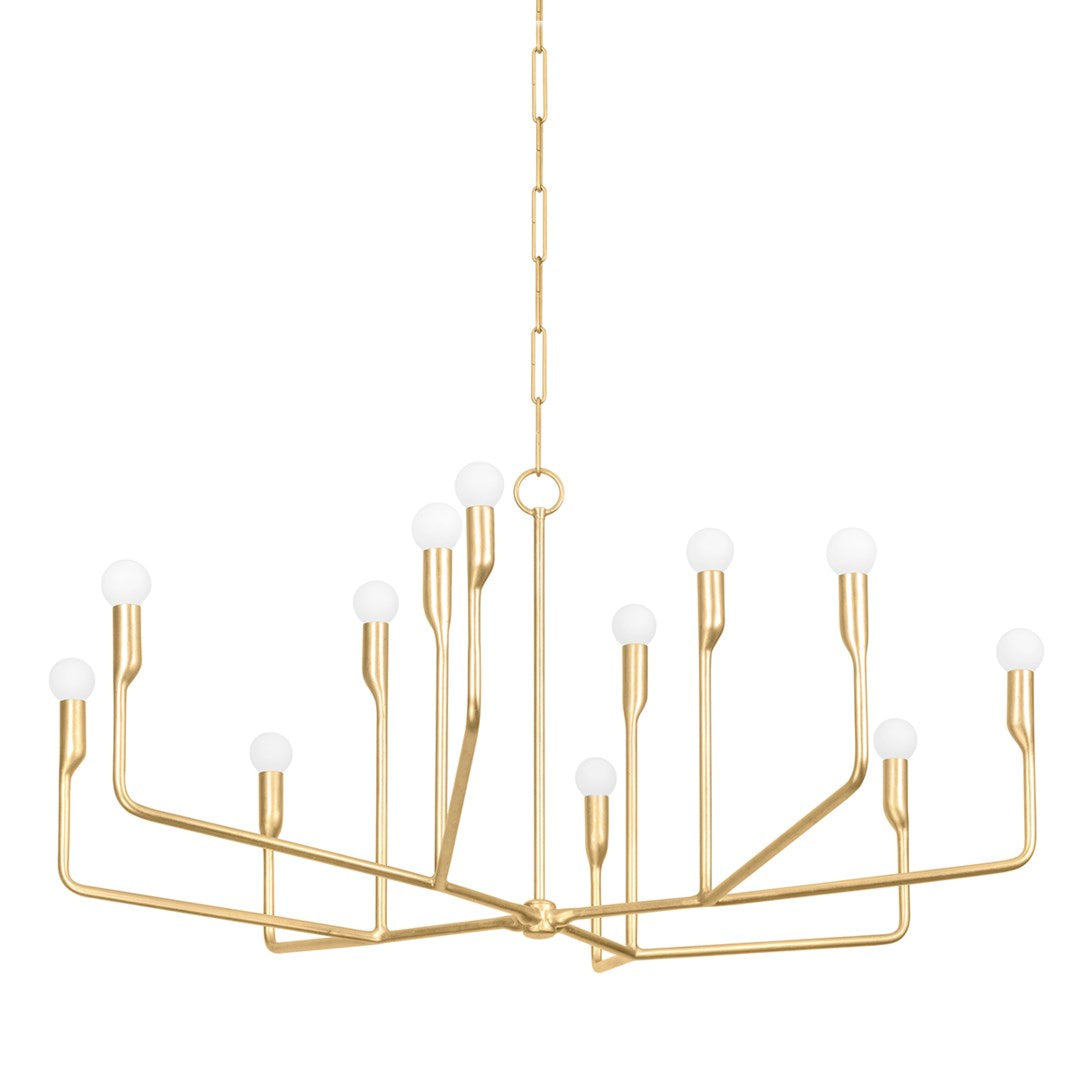 Norman Chandelier - Gold LIGHTING - chandelier Hudson Valley Lighting 42"W x 20.5"H