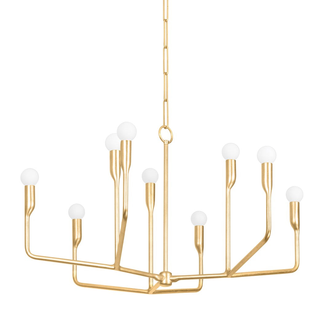 Norman Chandelier - Gold LIGHTING - chandelier Hudson Valley Lighting 32"W x 18.5"H