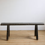 Alic Vintage Elm Wood Bench - Black 0-VINTAGE-bench Hauer Market