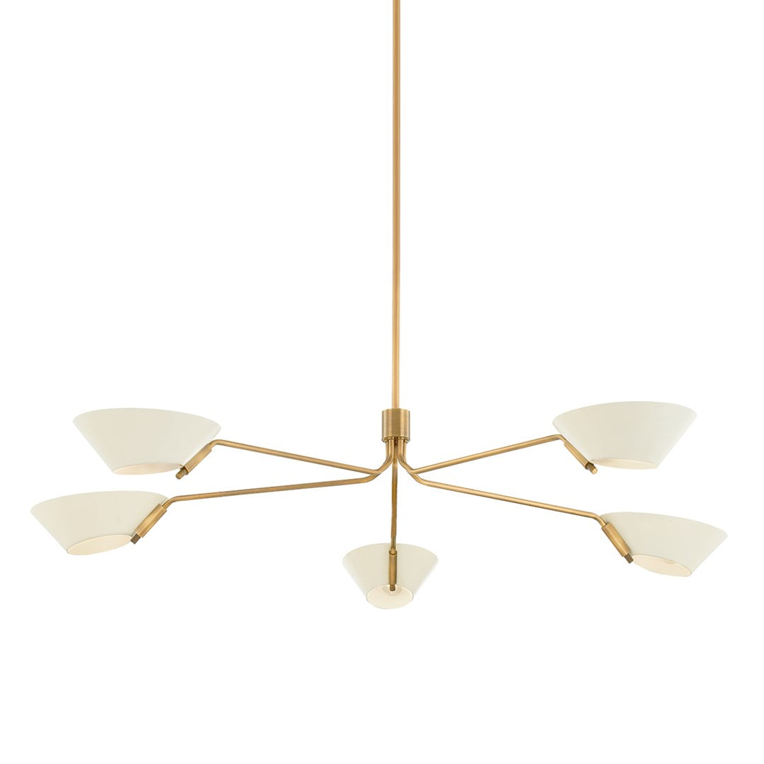 Sacramento Chandelier - White LIGHTING - chandelier Hudson Valley Lighting 5-light