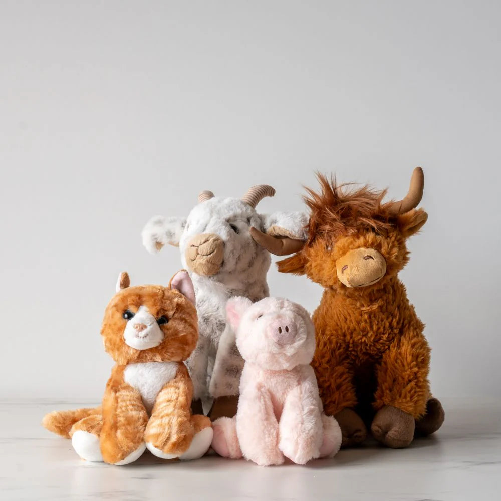 Cozy and soft stuffed animals - these furry friends are made using recycled water bottles