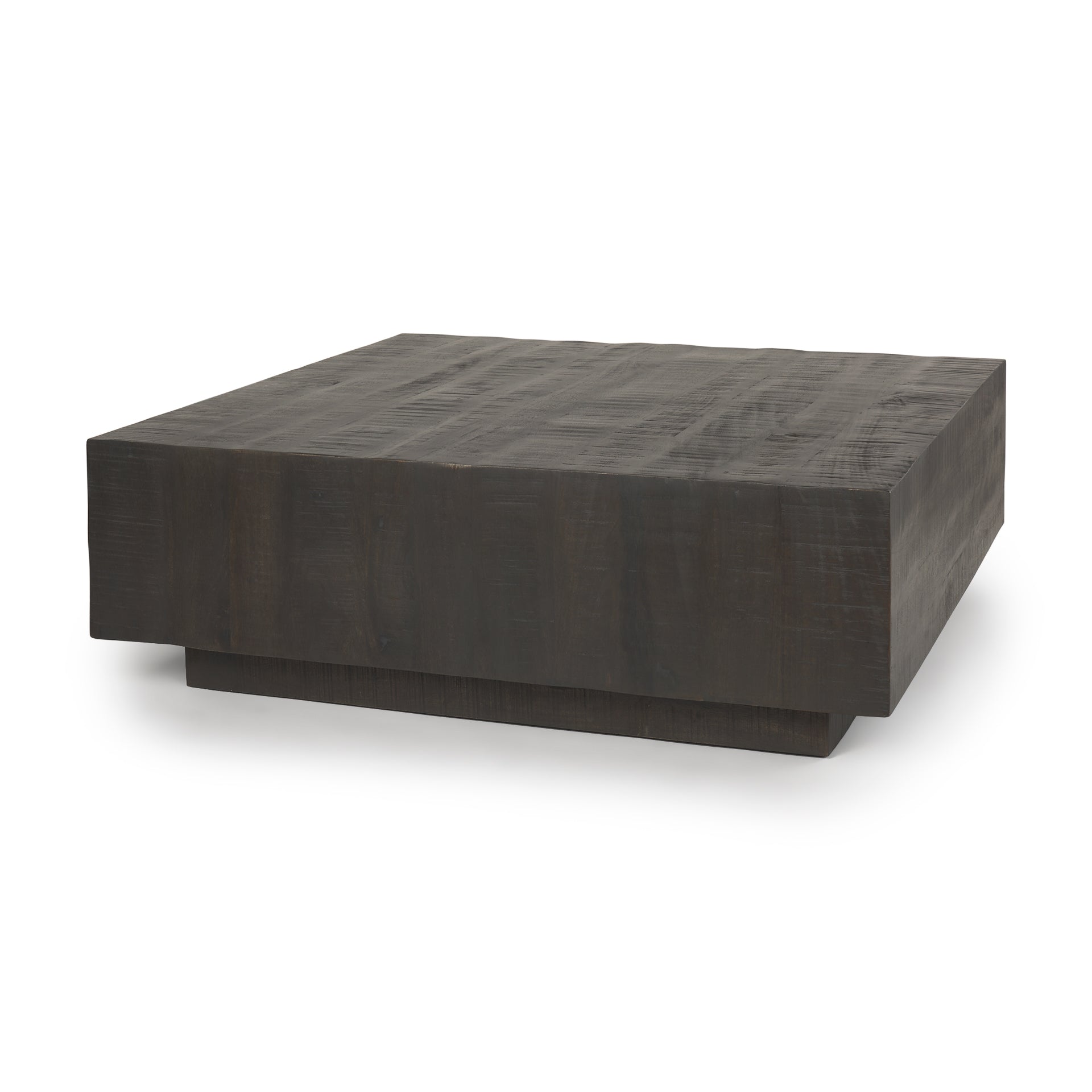 Hutton Square Coffee Table, Dark Brown Wood