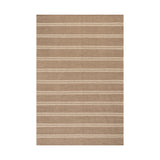 Nate Berkus York Striped Wool Cozy Area Rug RUGS - wool Dash & Albert Brown 3' x 5'