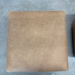 IN STORE - Dena Leather Ottoman FURNITURE - in store Rowe Furniture