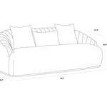 Aster 78" Sofa FURNITURE - sofa Sunpan