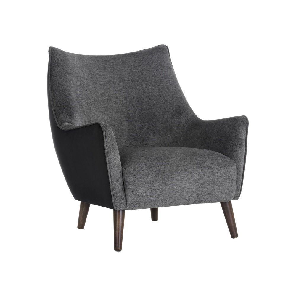 Sorval Lounge Chair FURNITURE - lounge chair Sunpan Polo Club Kohl Grey / Abbington Black