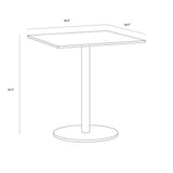 Enka Square Bistro Table FURNITURE - dining table Sunpan