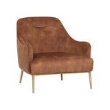 Camen Lounge Chair FURNITURE - lounge chair Sunpan Nono Rust