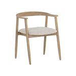 Jeremy Dining Armchair FURNITURE - dining chair Sunpan Weathered Oak