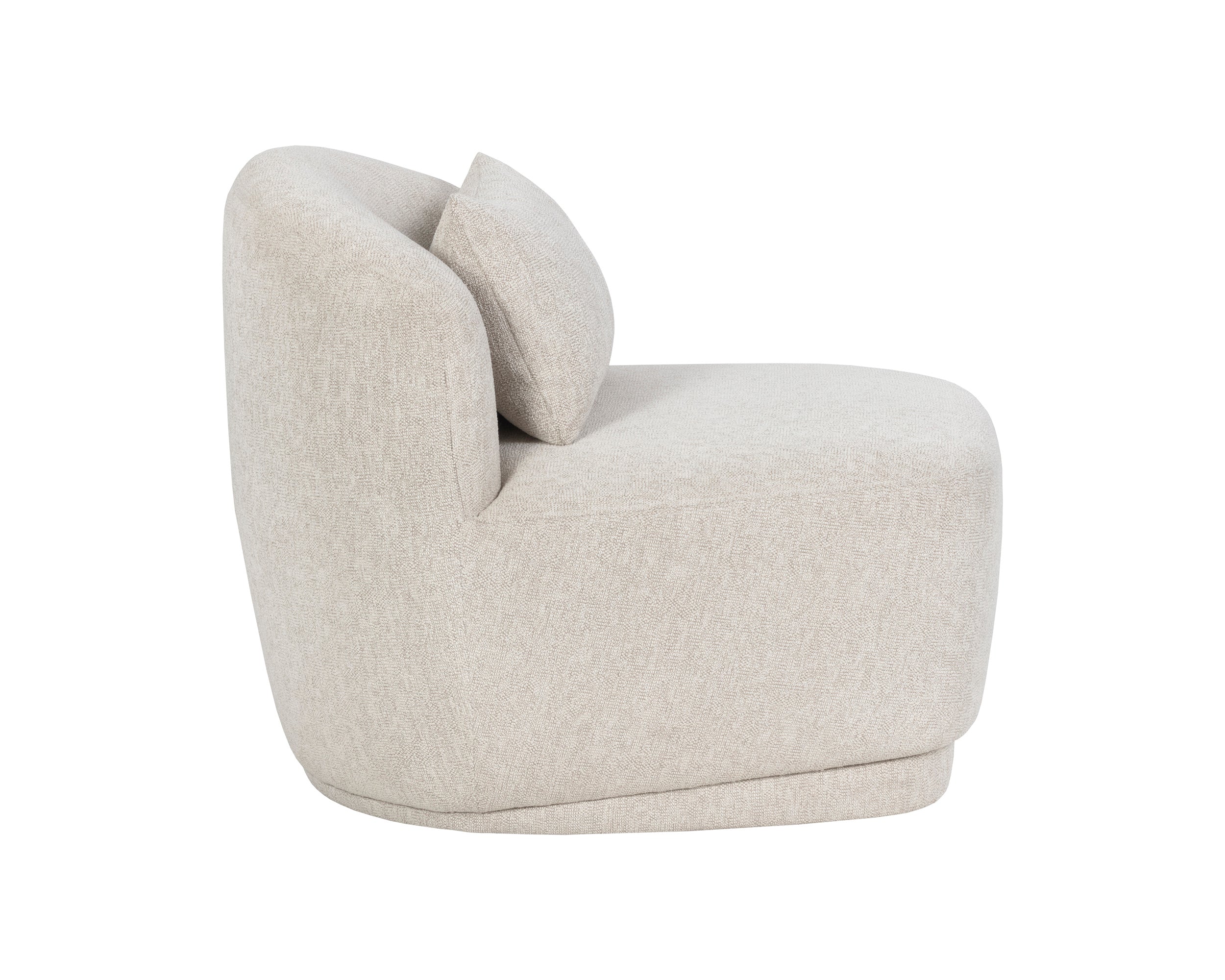 Soray Swivel Armless Chair FURNITURE - lounge chair Sunpan