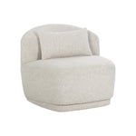 Soray Swivel Armless Chair FURNITURE - lounge chair Sunpan Dove Cream