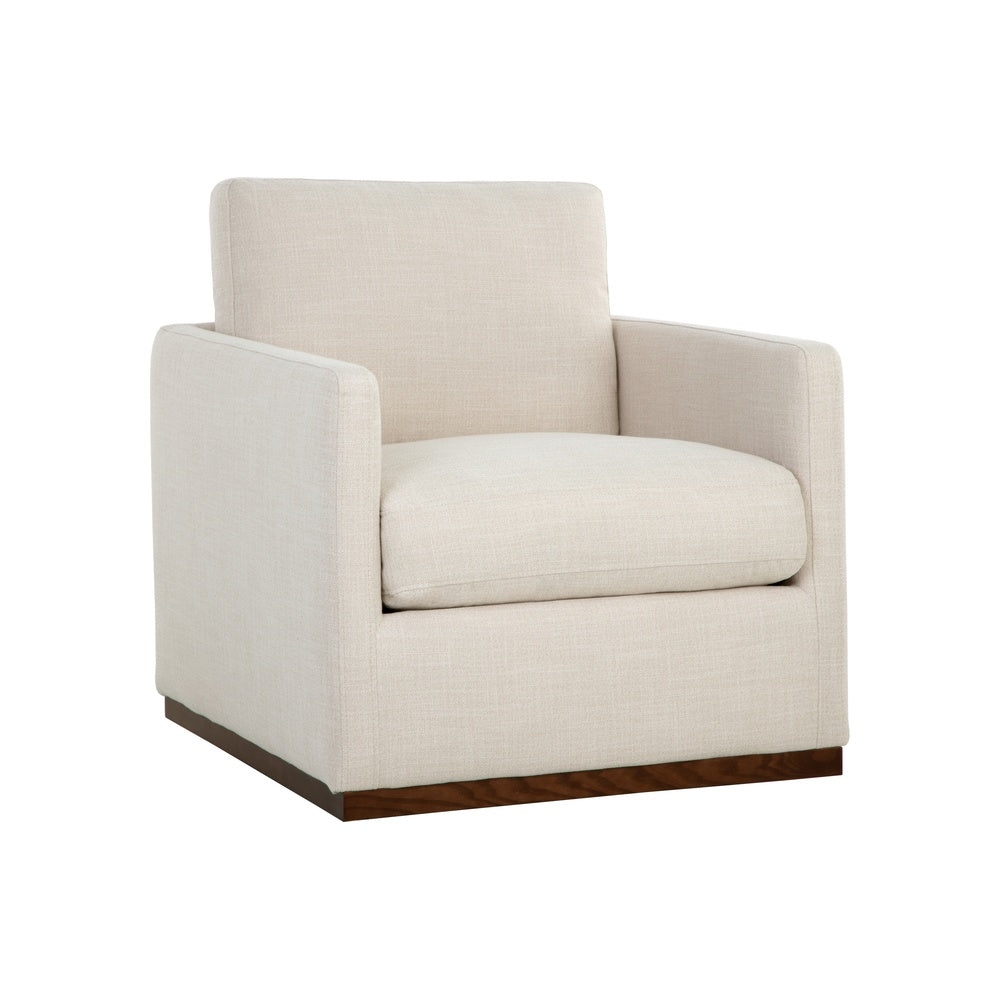 Portel Swivel Lounge Chair FURNITURE - lounge chair Sunpan Effie Linen