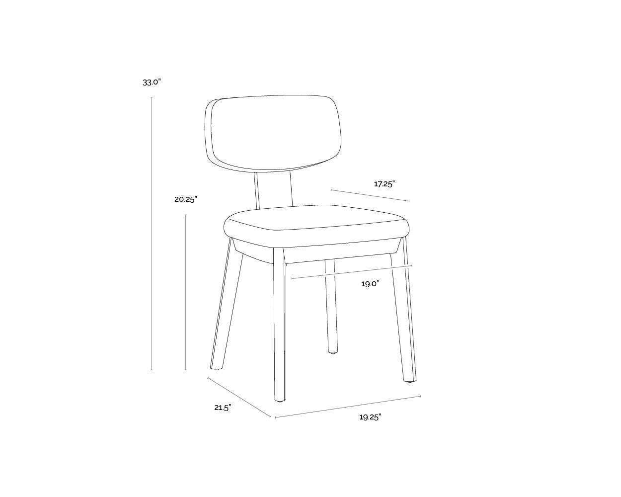 Rickson Dining Chair FURNITURE - dining chair Sunpan