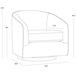 Haze Swivel Lounge Chair FURNITURE - lounge chair Sunpan