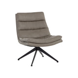 Kelmer Swivel Lounge Chair FURNITURE - lounge chair Sunpan Missouri Stone Leather