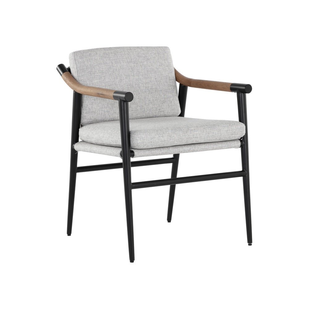 Meare Dining Armchair FURNITURE - dining chair Sunpan Vault Fog