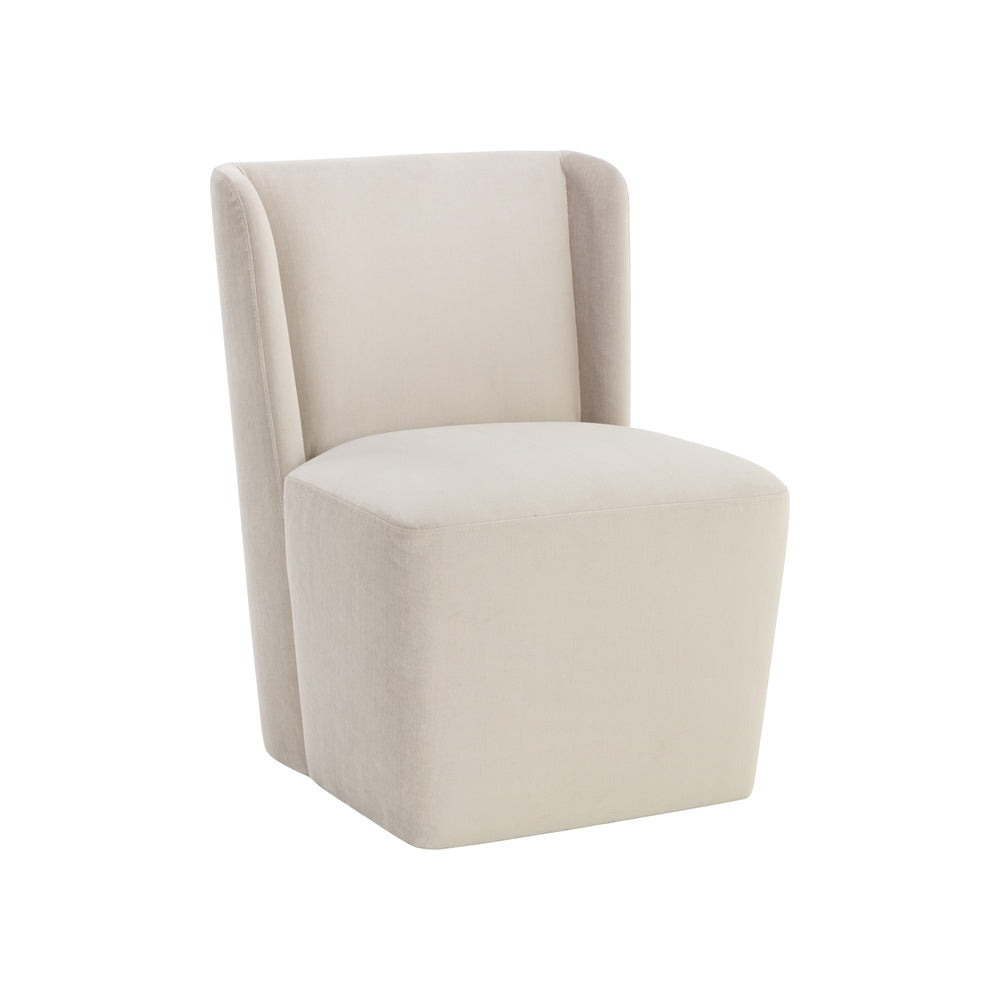 Almira Wheeled Dining Chair FURNITURE - dining chair Sunpan Piccolo Prosecco