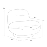 Franza Swivel Lounge Chair FURNITURE - lounge chair Sunpan