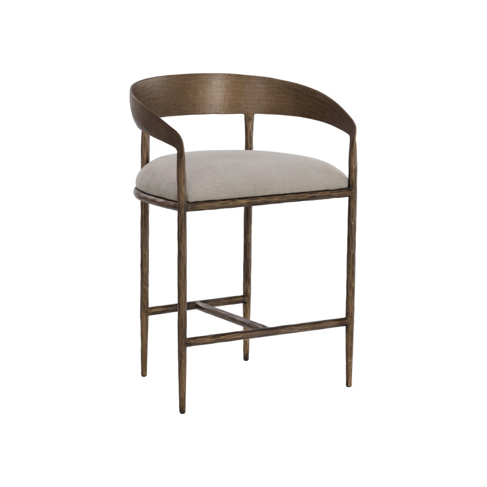 Zanora Counter Stool FURNITURE - counter stool Sunpan Zenith Taupe Grey