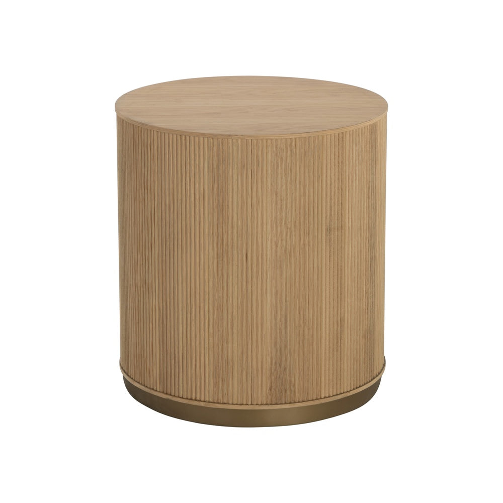 Kallia Side Table FURNITURE - end table Sunpan Rustic Oak