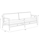 Meare 85" Sofa FURNITURE - sofa Sunpan