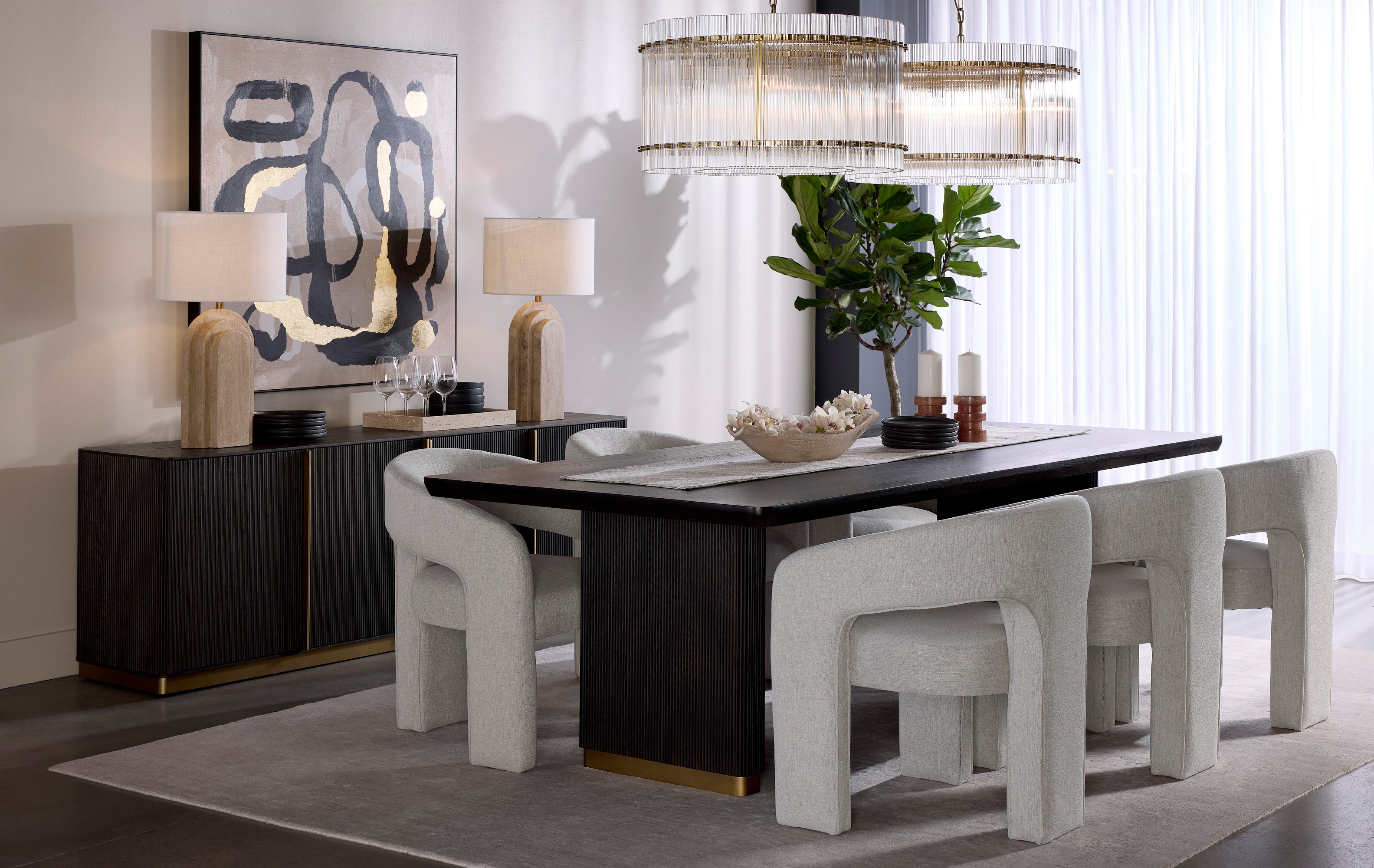 Kallia Dining Table FURNITURE - dining table Sunpan