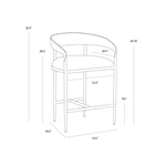 Zanora Counter Stool FURNITURE - counter stool Sunpan