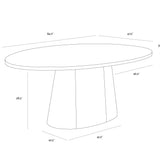 Elira Oval Dining Table FURNITURE - dining table Sunpan