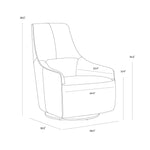 Carmyne Swivel Lounge Chair FURNITURE - lounge chair Sunpan