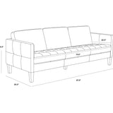 Karmilo 87" Sofa FURNITURE - sofa Sunpan