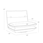 Colvin Swivel Armless Chair FURNITURE - lounge chair Sunpan