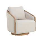 Taslin Swivel Lounge Chair FURNITURE - lounge chair Sunpan Effie Linen