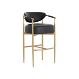 Helly Barstool FURNITURE - barstool Sunpan Bravo Black