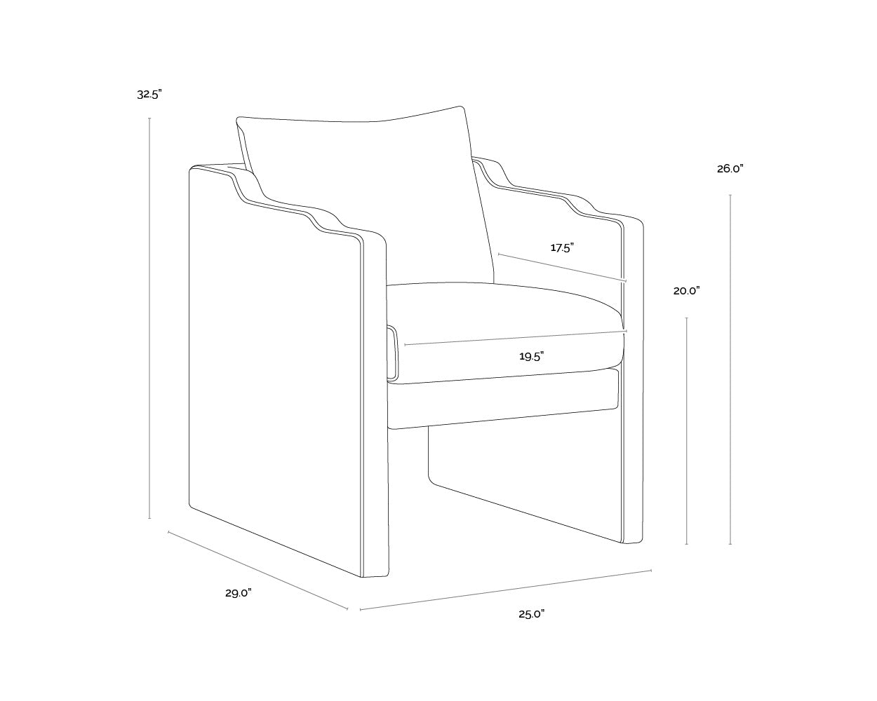 Sunita Lounge Chair FURNITURE - lounge chair Sunpan