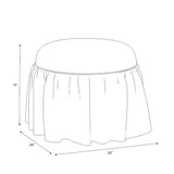 Buttercup Ruffle Ottoman