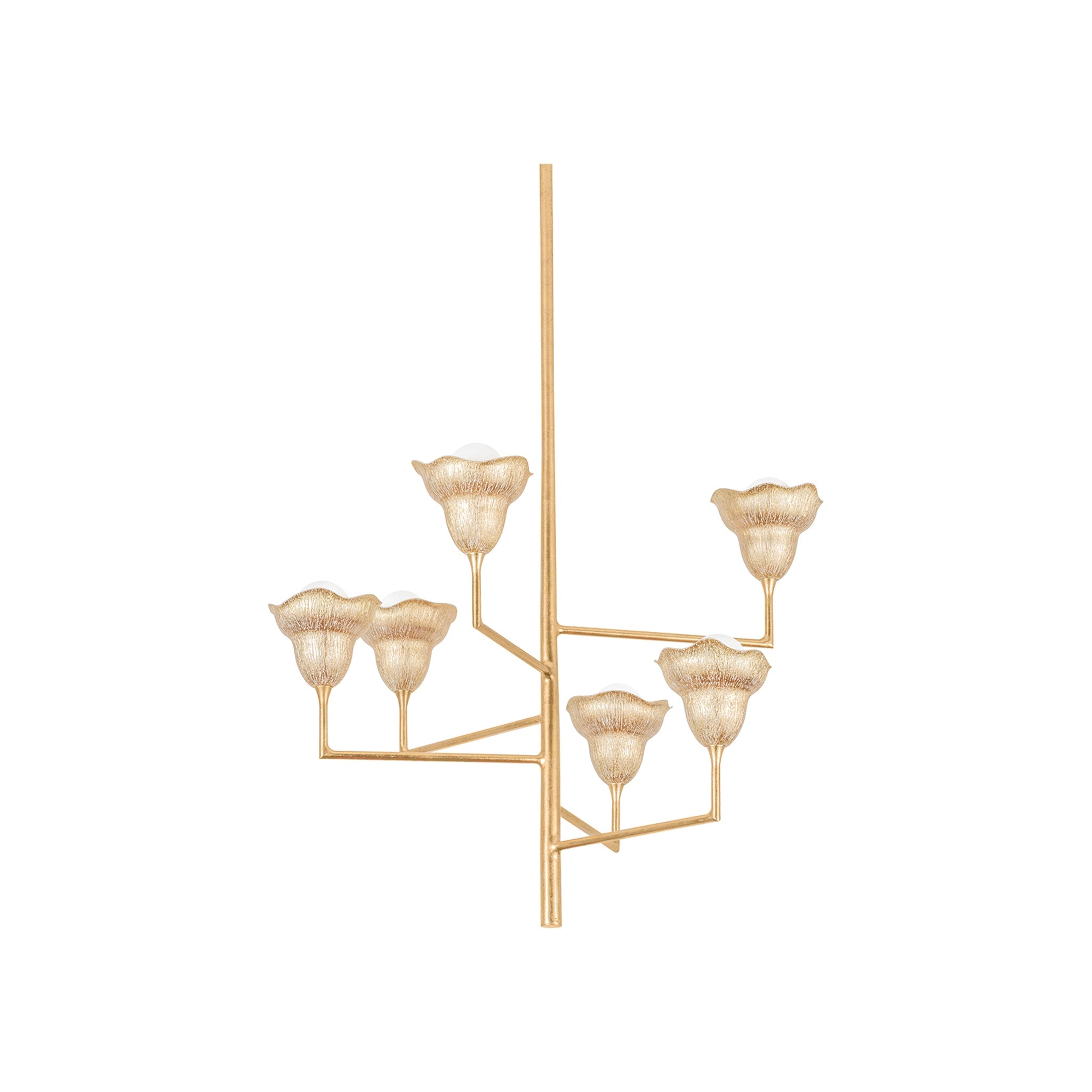 Alora Chandelier LIGHTING - chandelier Hudson Valley Lighting Vintage Gold Leaf Small