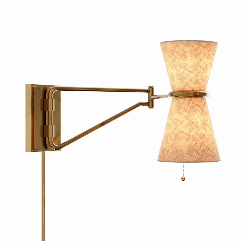 Gable Swing Arm Sconce LIGHTING - wall sconces Regina Andrew